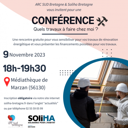 A MARZAN (56130) Temps d'échange gratuit pour vos travaux de rénovation énergétique !